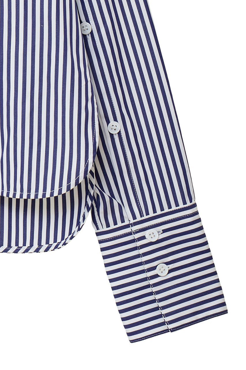 【マルティニーク/martinique】の【l heritage martinique】トマスメイソンブロードオフィサーシャツ 人気、トレンドファッション・服の通販 founy(ファニー) 　ファッション　Fashion　レディースファッション　Fashion for Women　トップス・カットソー　Cut & Sew Tops　シャツ・ブラウス・オフィスカジュアル　Elegant Blouses & Button-Ups　ヴィンテージ　Vintage Style　コンパクト　Compact, Small Size　スタンダード　Standard, Basic　スリット　Slit, Slit Detail　スリーブ　Sleeve, Long Sleeve / Short Sleeve　パッチ　Patch, Appliqué　ブロード　Broadcloth, Fine Cotton　ポケット　Pocket, Pocket Detail　ロング　Long, Long-Length　other-4|ID: prp329100004608104 ipo3291000000032922036
