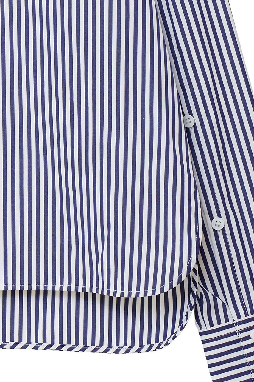 【マルティニーク/martinique】の【l heritage martinique】トマスメイソンブロードオフィサーシャツ 人気、トレンドファッション・服の通販 founy(ファニー) 　ファッション　Fashion　レディースファッション　Fashion for Women　トップス・カットソー　Cut & Sew Tops　シャツ・ブラウス・オフィスカジュアル　Elegant Blouses & Button-Ups　ヴィンテージ　Vintage Style　コンパクト　Compact, Small Size　スタンダード　Standard, Basic　スリット　Slit, Slit Detail　スリーブ　Sleeve, Long Sleeve / Short Sleeve　パッチ　Patch, Appliqué　ブロード　Broadcloth, Fine Cotton　ポケット　Pocket, Pocket Detail　ロング　Long, Long-Length　other-5|ID: prp329100004608104 ipo3291000000032922045