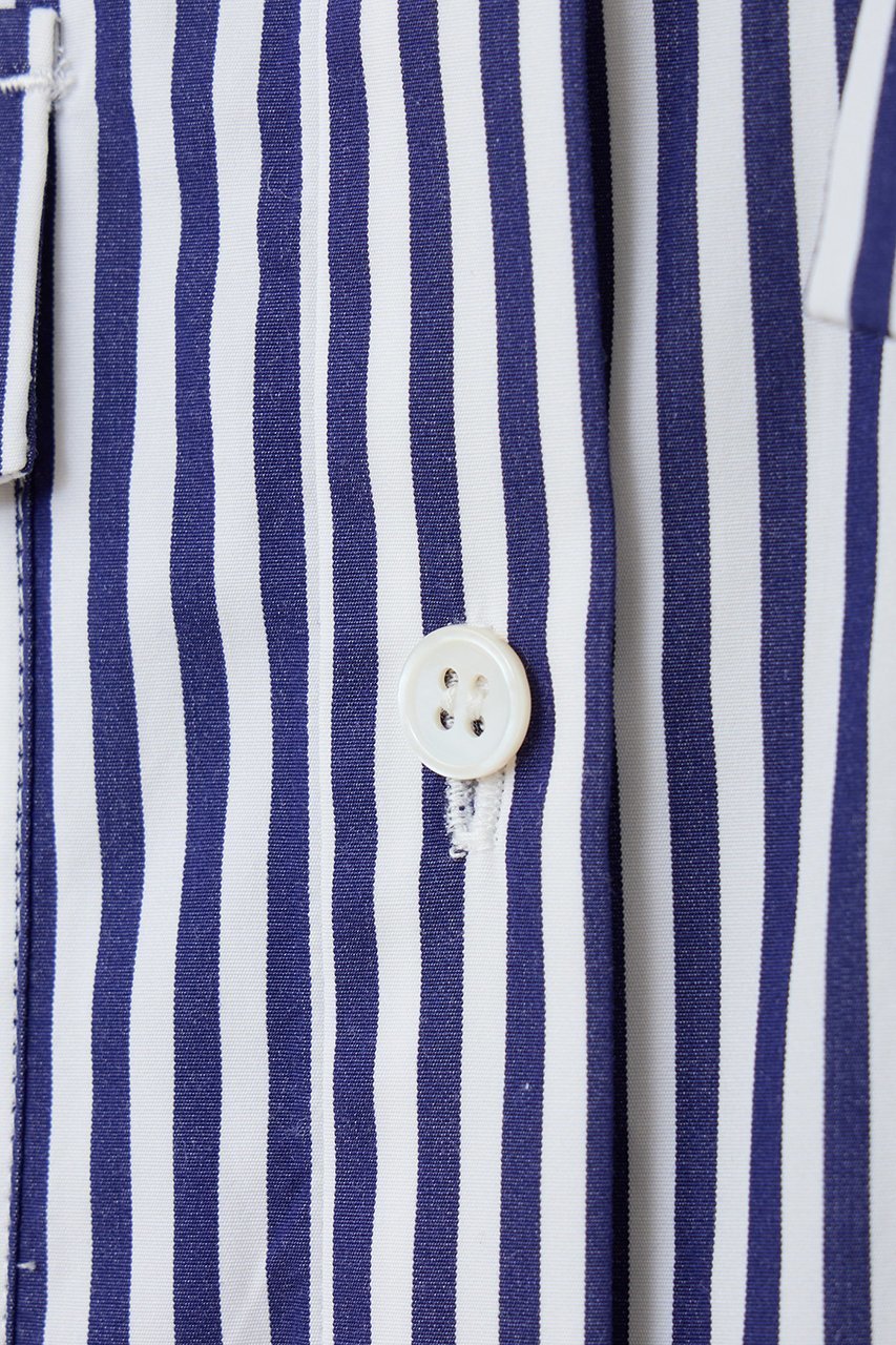 【マルティニーク/martinique】の【l heritage martinique】トマスメイソンブロードオフィサーシャツ 人気、トレンドファッション・服の通販 founy(ファニー) 　ファッション　Fashion　レディースファッション　Fashion for Women　トップス・カットソー　Cut & Sew Tops　シャツ・ブラウス・オフィスカジュアル　Elegant Blouses & Button-Ups　ヴィンテージ　Vintage Style　コンパクト　Compact, Small Size　スタンダード　Standard, Basic　スリット　Slit, Slit Detail　スリーブ　Sleeve, Long Sleeve / Short Sleeve　パッチ　Patch, Appliqué　ブロード　Broadcloth, Fine Cotton　ポケット　Pocket, Pocket Detail　ロング　Long, Long-Length　other-6|ID: prp329100004608104 ipo3291000000032922057
