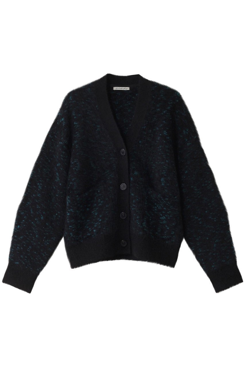 【デザイン ワークス/DESIGN WORKS】のレオパードジャギーカーディガン インテリア・キッズ・メンズ・レディースファッション・服の通販 founy(ファニー) 　ファッション　Fashion　レディースファッション　Fashion for Women　トップス・カットソー　Cut & Sew Tops　ニット　Knit Tops & Sweaters　カーディガン・羽織り　Layered Style Cardigans　カーディガン　Cardigan, Knitwear　ショート　Short, Short Length　ボトム　Bottoms, Lower Wear　レオパード　Leopard, Animal Print　ブラック|ID: prp329100004608105 ipo3291000000032922030