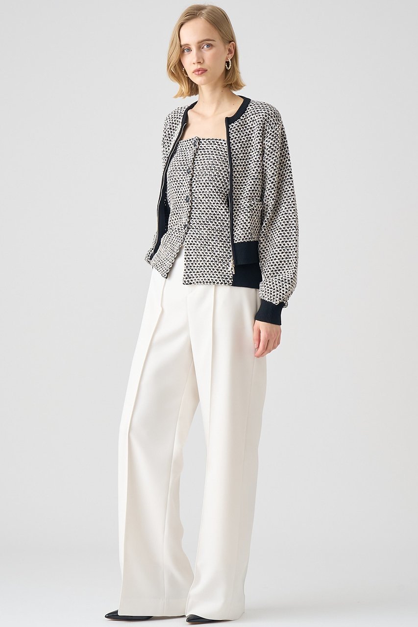 【アナイ/ANAYI】のカラミツイードチューブトップ 人気、トレンドファッション・服の通販 founy(ファニー) 　ファッション　Fashion　レディースファッション　Fashion for Women　アウター　Coat / Outerwear Collection　レディースジャケット・軽アウター　Jackets　おすすめ　Recommended / Our Picks　ジャケット　Jacket, Outerwear　スパンコール　Sequins, Sequin Embellishment　チューブ　Tube, Tube Top　ツイード　Twill, Twill Weave　トレンド　Trend, Trending Now　ビスチェ　Bustier, Corset Top　ブルゾン　Blouson, Bomber Jacket　ベスト　Vest, Waistcoat　メッシュ　Mesh, Net Fabric　エレガント 上品　Elegant　other-8|ID: prp329100004608112 ipo3291000000032922438