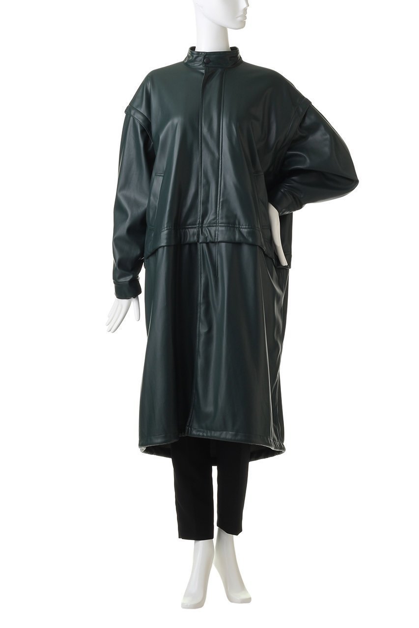 【メゾンスペシャル/MAISON SPECIAL】のフェイクレザーモッズコート 人気、トレンドファッション・服の通販 founy(ファニー) 　ファッション　Fashion　レディースファッション　Fashion for Women　アウター　Coat / Outerwear Collection　コート・ロングコート・ピーコート　Long Coats, Peacoats & More　モッズコート・ミリタリー風アウター　Mods & Field Coats　ジップ　Zip, Zipper　フェイクレザー　Faux Leather, PU Leather　モッズコート　Mods Coat, Military Parka　ロング　Long, Long-Length　再入荷　Restock / Back in Stock　other-2|ID: prp329100004608113 ipo3291000000034321605