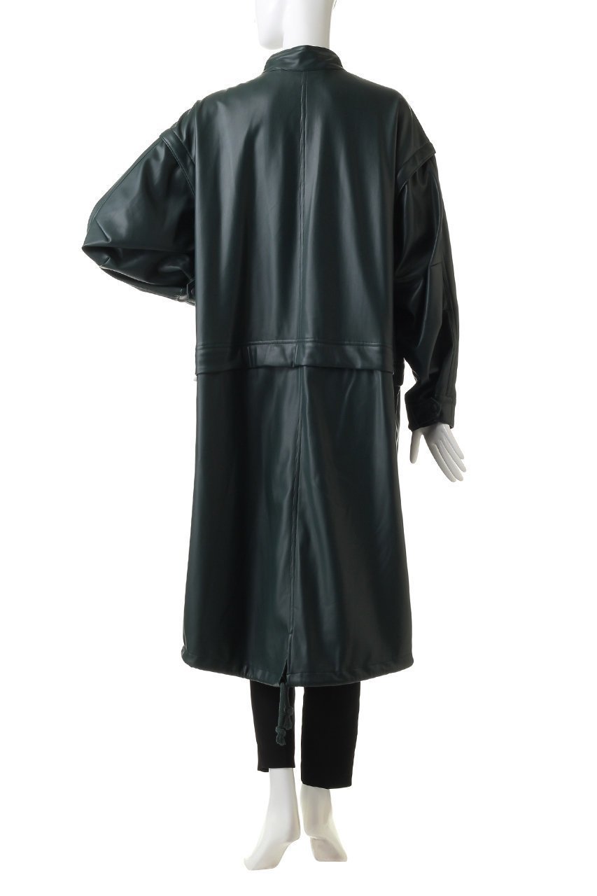 【メゾンスペシャル/MAISON SPECIAL】のフェイクレザーモッズコート 人気、トレンドファッション・服の通販 founy(ファニー) 　ファッション　Fashion　レディースファッション　Fashion for Women　アウター　Coat / Outerwear Collection　コート・ロングコート・ピーコート　Long Coats, Peacoats & More　モッズコート・ミリタリー風アウター　Mods & Field Coats　ジップ　Zip, Zipper　フェイクレザー　Faux Leather, PU Leather　モッズコート　Mods Coat, Military Parka　ロング　Long, Long-Length　再入荷　Restock / Back in Stock　other-4|ID: prp329100004608113 ipo3291000000034321607