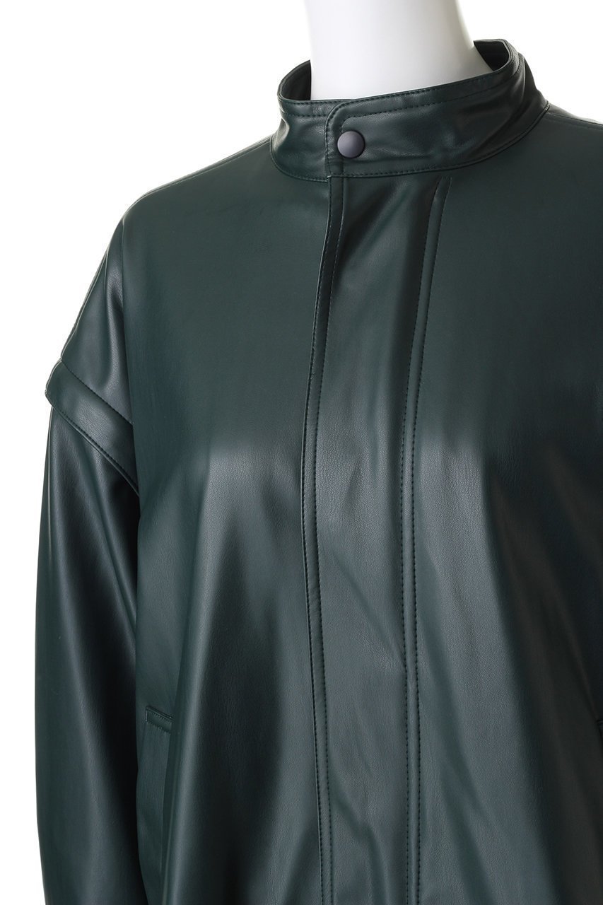 【メゾンスペシャル/MAISON SPECIAL】のフェイクレザーモッズコート 人気、トレンドファッション・服の通販 founy(ファニー) 　ファッション　Fashion　レディースファッション　Fashion for Women　アウター　Coat / Outerwear Collection　コート・ロングコート・ピーコート　Long Coats, Peacoats & More　モッズコート・ミリタリー風アウター　Mods & Field Coats　ジップ　Zip, Zipper　フェイクレザー　Faux Leather, PU Leather　モッズコート　Mods Coat, Military Parka　ロング　Long, Long-Length　再入荷　Restock / Back in Stock　other-5|ID: prp329100004608113 ipo3291000000034321608