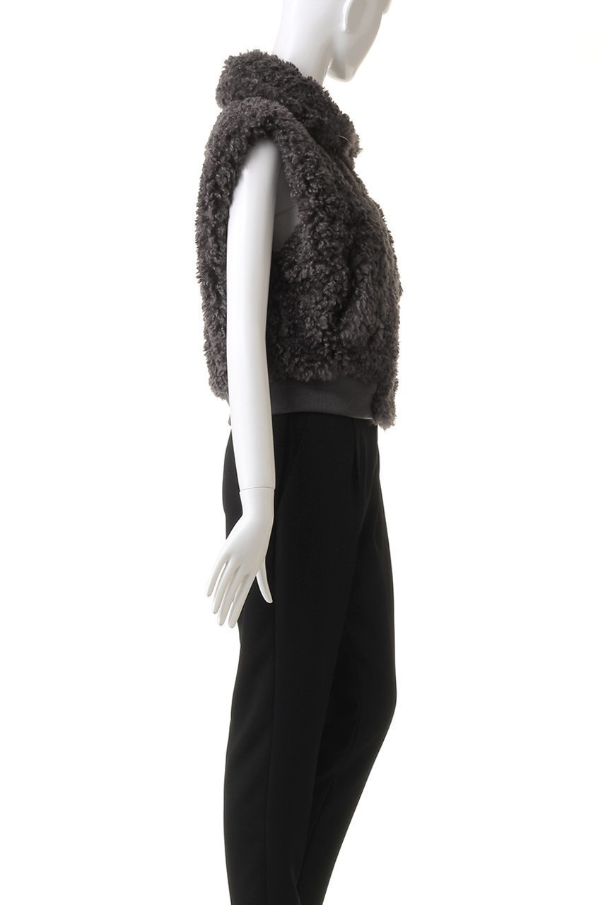 【プレインピープル/PLAIN PEOPLE】の【ESLOW】SHEEP FUR SLEEVELESS JACKET 人気、トレンドファッション・服の通販 founy(ファニー) 　ファッション　Fashion　レディースファッション　Fashion for Women　アウター　Coat / Outerwear Collection　レディースジャケット・軽アウター　Jackets　インナー　Innerwear　ショート　Short, Short Length　ジャケット　Jacket, Outerwear　スタンド　Stand Collar, Upright Stand　ノースリーブ　Sleeveless, No-Sleeve　フェイクファー　Faux Fur, Imitation Fur　ブルゾン　Blouson, Bomber Jacket　ベスト　Vest, Waistcoat　冬　Winter / This Winter　秋　Autumn　A/W・秋冬　Autumn/Winter　other-3|ID: prp329100004608118 ipo3291000000032922556