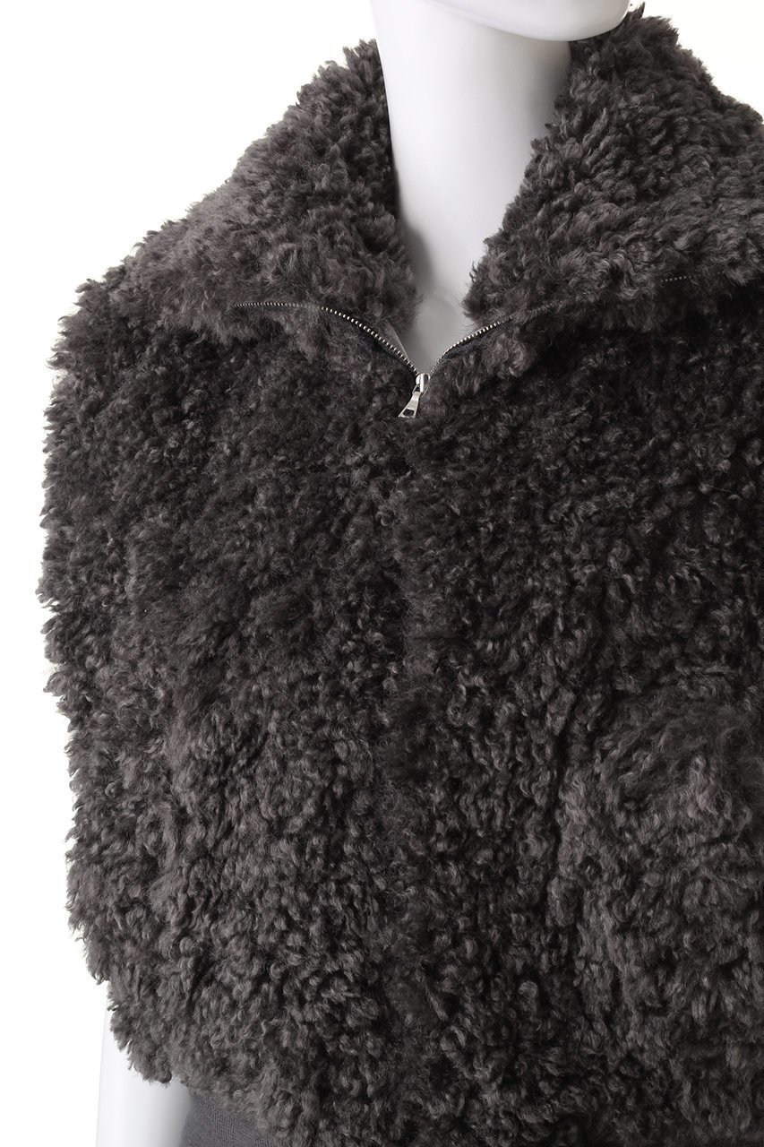 【プレインピープル/PLAIN PEOPLE】の【ESLOW】SHEEP FUR SLEEVELESS JACKET 人気、トレンドファッション・服の通販 founy(ファニー) 　ファッション　Fashion　レディースファッション　Fashion for Women　アウター　Coat / Outerwear Collection　レディースジャケット・軽アウター　Jackets　インナー　Innerwear　ショート　Short, Short Length　ジャケット　Jacket, Outerwear　スタンド　Stand Collar, Upright Stand　ノースリーブ　Sleeveless, No-Sleeve　フェイクファー　Faux Fur, Imitation Fur　ブルゾン　Blouson, Bomber Jacket　ベスト　Vest, Waistcoat　冬　Winter / This Winter　秋　Autumn　A/W・秋冬　Autumn/Winter　other-5|ID: prp329100004608118 ipo3291000000032922573