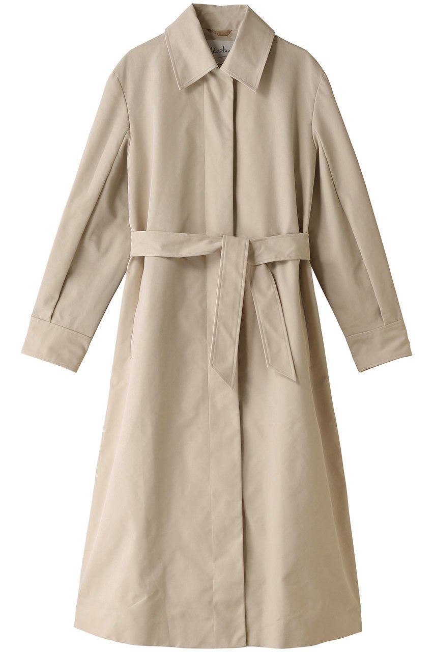 【マルティニーク/martinique】の【l heritage martinique】ハイカウントオックスステンカラーコート インテリア・キッズ・メンズ・レディースファッション・服の通販 founy(ファニー) ファッション Fashion レディースファッション Fashion for Women アウター Coat / Outerwear Collection コート・ロングコート・ピーコート Long Coats, Peacoats & More ヴィンテージ Vintage Style 春 Spring ギャザー Gathered, Ruffled クラシック Classic, Timeless Style コンパクト Compact, Small Size スタンダード Standard, Basic デニム Denim, Jeans Material トレンド Trend, Trending Now ロング Long, Long-Length サンドベージュ|ID: prp329100004608119 ipo3291000000035041901