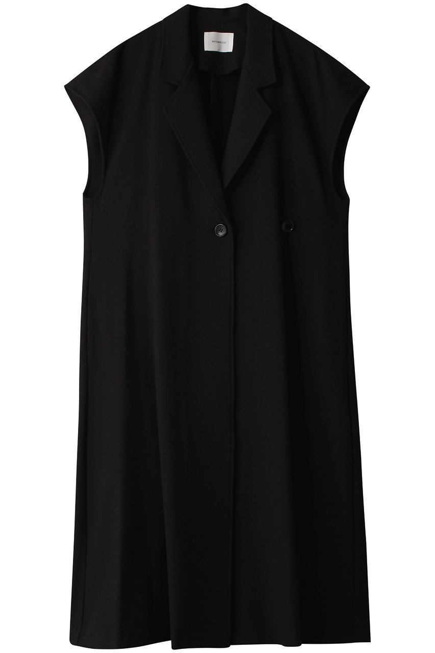 【ミディウミソリッド/MIDIUMISOLID】のtailored gilet OP ワンピース インテリア・キッズ・メンズ・レディースファッション・服の通販 founy(ファニー) 　ファッション　Fashion　レディースファッション　Fashion for Women　アウター　Coat / Outerwear Collection　ワンピース　Dresses　チュニック　Tunic Tops & Dresses　チュニック　Tunic, Long Top　パーティ　Party, Party Style　フレア　Flare, Flared　ロング　Long, Long-Length　black|ID: prp329100004608121 ipo3291000000034969501