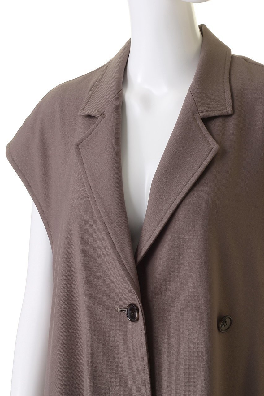 【ミディウミソリッド/MIDIUMISOLID】のtailored gilet OP ワンピース 人気、トレンドファッション・服の通販 founy(ファニー) 　ファッション　Fashion　レディースファッション　Fashion for Women　アウター　Coat / Outerwear Collection　ワンピース　Dresses　チュニック　Tunic Tops & Dresses　チュニック　Tunic, Long Top　パーティ　Party, Party Style　フレア　Flare, Flared　ロング　Long, Long-Length　other-5|ID: prp329100004608121 ipo3291000000034969505