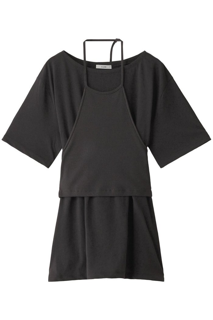 【クラネ/CLANE】のHALTER BUSTIER SET TEE/Tシャツ インテリア・キッズ・メンズ・レディースファッション・服の通販 founy(ファニー) https://founy.com/ ファッション Fashion レディースファッション Fashion for Women トップス・カットソー Cut & Sew Tops シャツ・ブラウス・オフィスカジュアル Elegant Blouses & Button-Ups ロングTシャツ・Tシャツ Longline T-Shirts & Tees カットソー・ベーシックTシャツ Cut-and-Sewn Tops / Stretch Tees & Basics ビスチェ Bustiers & Corset Tops / Layered Bustier Style ショート Short, Short Length スリーブ Sleeve, Long Sleeve / Short Sleeve 夏 Summer |ID: prp329100004608122 ipo3291000000032922623