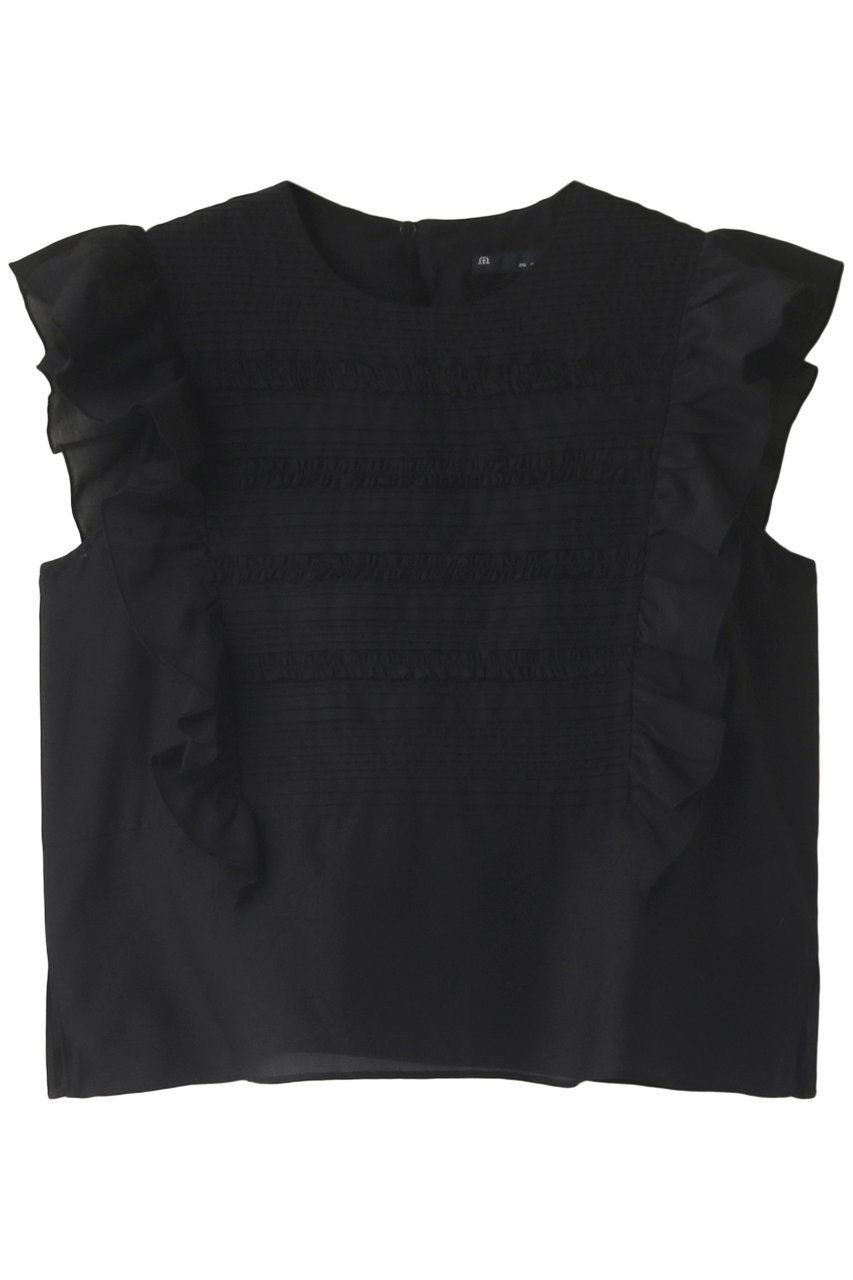 【マルティニーク/martinique】のピンタックブラウス インテリア・キッズ・メンズ・レディースファッション・服の通販 founy(ファニー) 　ファッション　Fashion　レディースファッション　Fashion for Women　トップス・カットソー　Cut & Sew Tops　シャツ・ブラウス・オフィスカジュアル　Elegant Blouses & Button-Ups　ショート　Short, Short Length　シルク　Silk, 100% Silk　スリーブ　Sleeve, Long Sleeve / Short Sleeve　ヴィンテージ　Vintage Style　ブラック|ID: prp329100004608124 ipo3291000000032922888