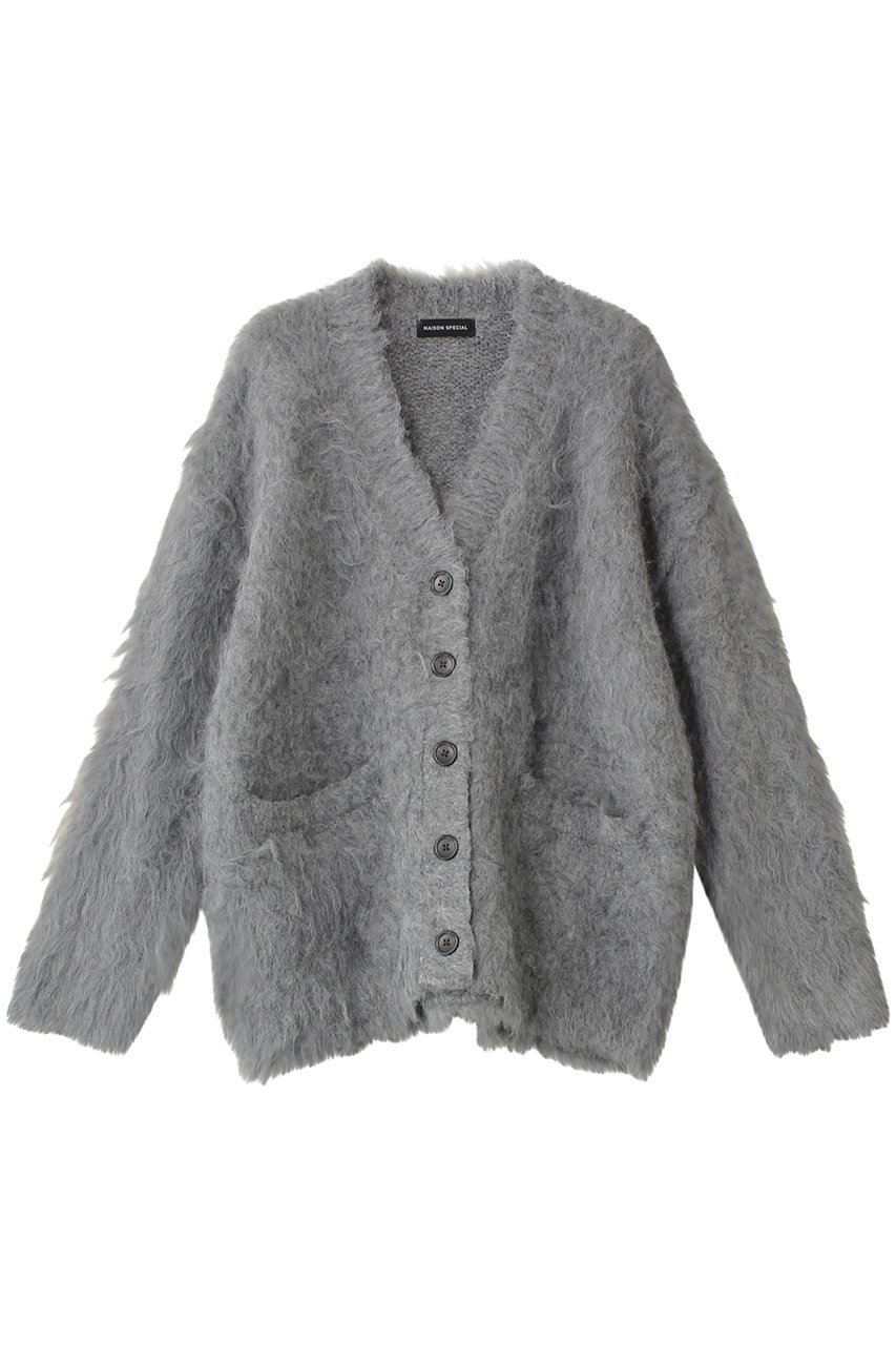 【メゾンスペシャル/MAISON SPECIAL】のFluffy Shaggy Knit Cardigan/フラッフィーシャギーカーディガン インテリア・キッズ・メンズ・レディースファッション・服の通販 founy(ファニー) 　ファッション　Fashion　レディースファッション　Fashion for Women　トップス・カットソー　Cut & Sew Tops　ニット　Knit Tops & Sweaters　カーディガン・羽織り　Layered Style Cardigans　インナー　Innerwear　秋　Autumn　カーディガン　Cardigan, Knitwear　定番　Standard, Basic Item　ポケット　Pocket, Pocket Detail　冬　Winter / This Winter　GRY(グレー)|ID: prp329100004608129 ipo3291000000032923122
