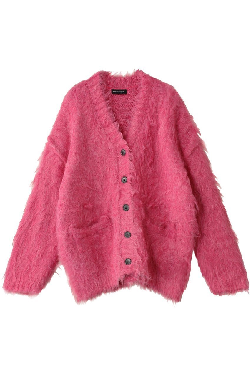 【メゾンスペシャル/MAISON SPECIAL】のFluffy Shaggy Knit Cardigan/フラッフィーシャギーカーディガン インテリア・キッズ・メンズ・レディースファッション・服の通販 founy(ファニー) 　ファッション　Fashion　レディースファッション　Fashion for Women　トップス・カットソー　Cut & Sew Tops　ニット　Knit Tops & Sweaters　カーディガン・羽織り　Layered Style Cardigans　インナー　Innerwear　秋　Autumn　カーディガン　Cardigan, Knitwear　定番　Standard, Basic Item　ポケット　Pocket, Pocket Detail　冬　Winter / This Winter　PNK(ピンク)|ID: prp329100004608129 ipo3291000000032923147