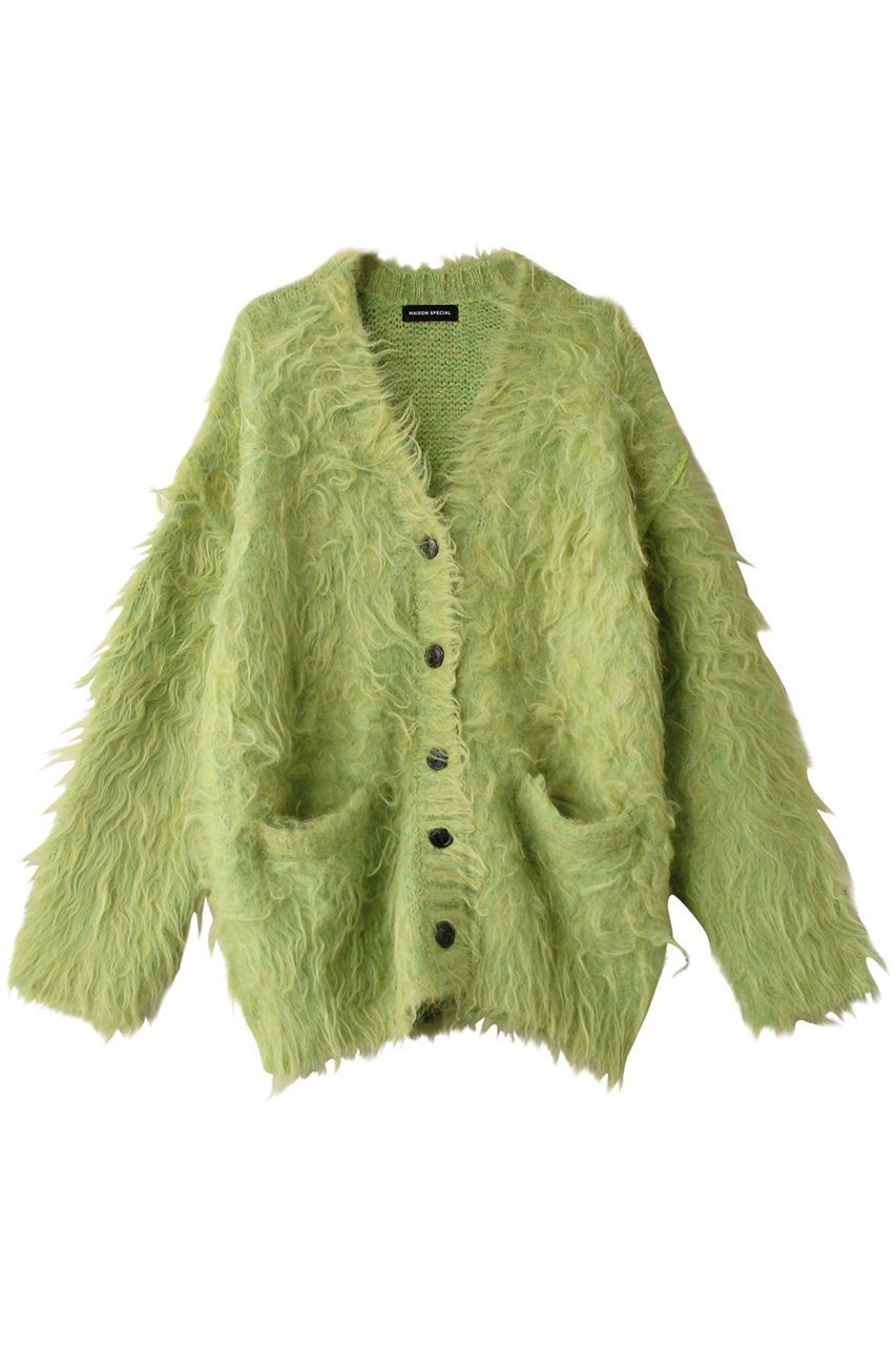 【メゾンスペシャル/MAISON SPECIAL】のFluffy Shaggy Knit Cardigan/フラッフィーシャギーカーディガン インテリア・キッズ・メンズ・レディースファッション・服の通販 founy(ファニー) 　ファッション　Fashion　レディースファッション　Fashion for Women　トップス・カットソー　Cut & Sew Tops　ニット　Knit Tops & Sweaters　カーディガン・羽織り　Layered Style Cardigans　インナー　Innerwear　秋　Autumn　カーディガン　Cardigan, Knitwear　定番　Standard, Basic Item　ポケット　Pocket, Pocket Detail　冬　Winter / This Winter　LIME(ライム)|ID: prp329100004608129 ipo3291000000032923156