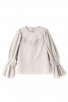 【アドーア/ADORE】のプレーンクロスブラウス 人気、トレンドファッション・服の通販 founy(ファニー) ファッション Fashion レディースファッション Fashion for Women トップス・カットソー Cut & Sew Tops シャツ・ブラウス・オフィスカジュアル Elegant Blouses & Button-Ups スリーブ Sleeve, Long Sleeve / Short Sleeve フェミニン Feminine, Girly ブラウジング Blouson Silhouette, Cinched Waist ロング Long, Long-Length 再入荷 Restock / Back in Stock thumbnail ベージュ|ID: prp329100004608135 ipo3291000000034990232