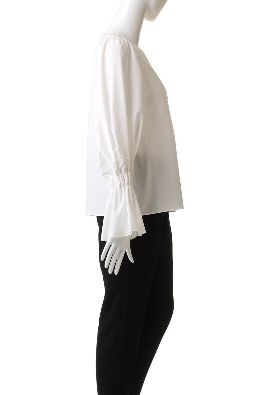 【アドーア/ADORE】のプレーンクロスブラウス 人気、トレンドファッション・服の通販 founy(ファニー) 　ファッション　Fashion　レディースファッション　Fashion for Women　トップス・カットソー　Cut & Sew Tops　シャツ・ブラウス・オフィスカジュアル　Elegant Blouses & Button-Ups　スリーブ　Sleeve, Long Sleeve / Short Sleeve　フェミニン　Feminine, Girly　ブラウジング　Blouson Silhouette, Cinched Waist　ロング　Long, Long-Length　再入荷　Restock / Back in Stock　other-3|ID: prp329100004608135 ipo3291000000034990235