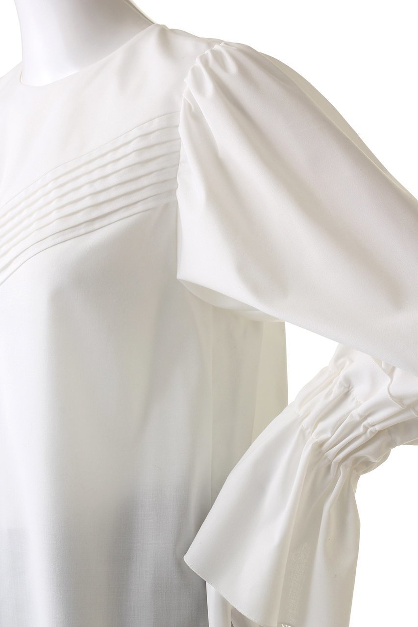 【アドーア/ADORE】のプレーンクロスブラウス 人気、トレンドファッション・服の通販 founy(ファニー) 　ファッション　Fashion　レディースファッション　Fashion for Women　トップス・カットソー　Cut & Sew Tops　シャツ・ブラウス・オフィスカジュアル　Elegant Blouses & Button-Ups　スリーブ　Sleeve, Long Sleeve / Short Sleeve　フェミニン　Feminine, Girly　ブラウジング　Blouson Silhouette, Cinched Waist　ロング　Long, Long-Length　再入荷　Restock / Back in Stock　other-5|ID: prp329100004608135 ipo3291000000034990238