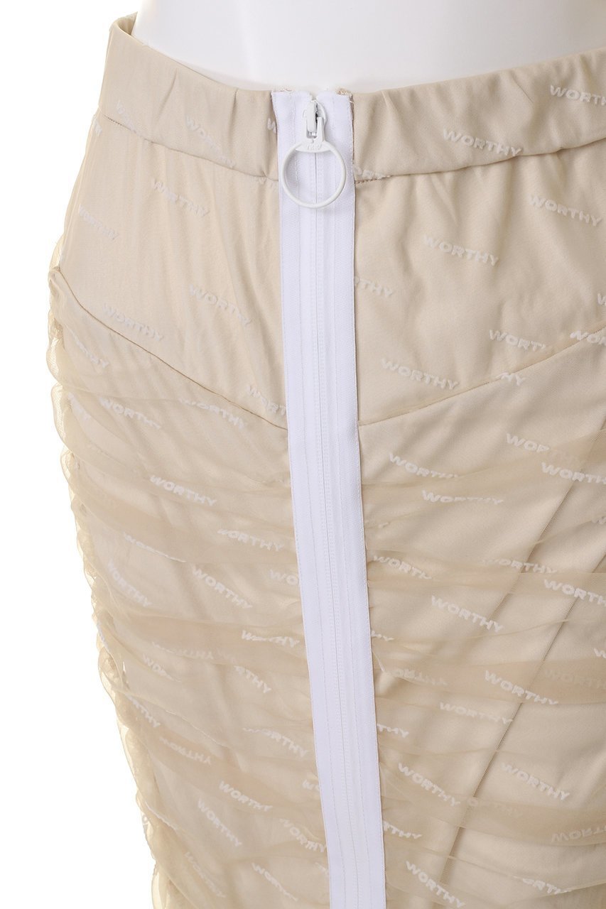 【プランク プロジェクト/PRANK PROJECT】のフロッキーロゴシャーリングスカート / Flocky Logo Shirring Skirt 人気、トレンドファッション・服の通販 founy(ファニー) ファッション Fashion レディースファッション Fashion for Women スカート Skirts ロングスカート Long Skirts / Maxi & Midi Skirts インナー Innerwear シアー Sheer, See-Through シャーリング Shirring, Ruched スポーティ Sporty, Casual Athletic ソックス Socks, Hosiery タイトスカート Pencil Skirt, Tight Skirt フロント Front, Front Design プリント Print, Printed Pattern ロング Long, Long-Length other-5|ID: prp329100004608141 ipo3291000000034423782