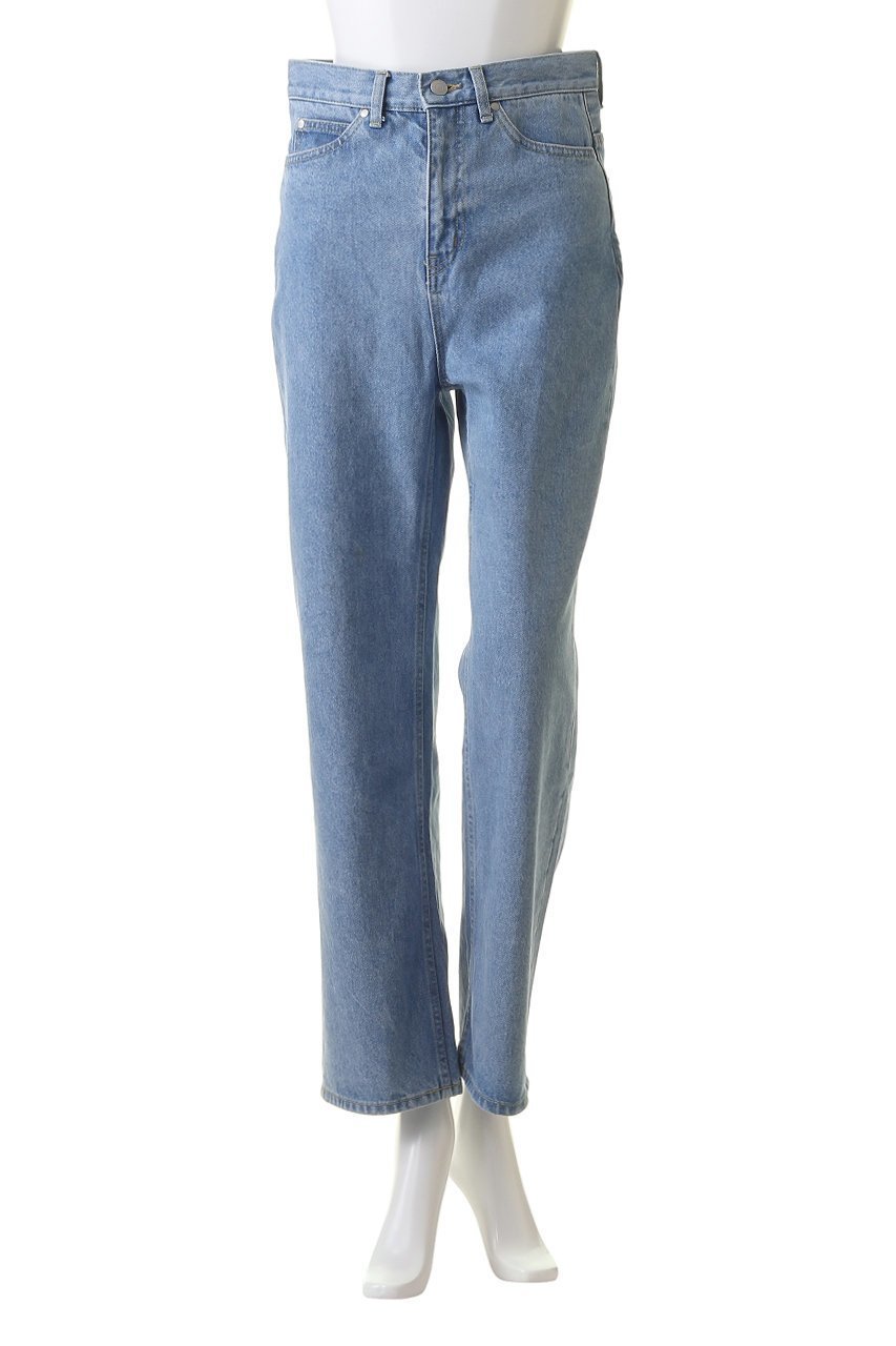 【ミディウミソリッド/MIDIUMISOLID】のhi-waist straight denim デニム 人気、トレンドファッション・服の通販 founy(ファニー) 　ファッション　Fashion　レディースファッション　Fashion for Women　パンツ　Pants & Trousers　デニムパンツ・ジーンズ・美脚デニム　Denim Jeans & Pants　ストレッチ　Stretch, Stretchy Fabric　ストレート　Straight, Straight Cut　ダメージ　Distressed, Destroyed　デニム　Denim, Jeans Material　エレガント 上品　Elegant　定番　Standard, Basic Item　other-2|ID: prp329100004608147 ipo3291000000032924033
