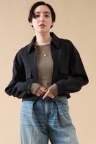 【マルティニーク/martinique】のクロップドブルゾン(セットアップ可) ブラック|ID: prp329100004608148 ipo3291000000032924050