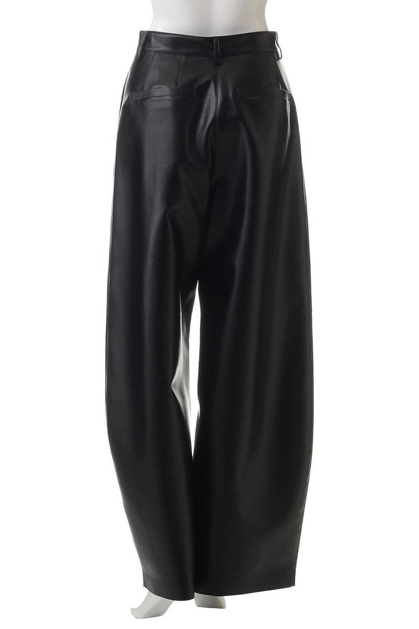 【クラネ/CLANE】のCURVY VEGAN LEATHER PANTS パンツ 人気、トレンドファッション・服の通販 founy(ファニー) 　ファッション　Fashion　レディースファッション　Fashion for Women　パンツ　Pants & Trousers　コンパクト　Compact, Small Size　フェイクレザー　Faux Leather, PU Leather　ワイド　Wide, Wide Fit　other-4|ID: prp329100004608153 ipo3291000000032924345