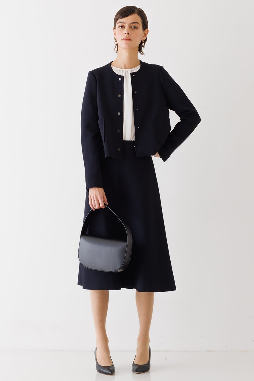 【デザイン ワークス/DESIGN WORKS】のミラノリブフレアスカート 人気、トレンドファッション・服の通販 founy(ファニー) 　ファッション　Fashion　レディースファッション　Fashion for Women　スカート　Skirts　Aライン・フレアスカート　A-Line & Flared Skirts　ストレッチ　Stretch, Stretchy Fabric　ドレス　Dress, One-Piece　フレアースカート　Flared Skirt, A-Line Skirt　ミラノリブ　Milano Rib, Milano Stitch　other-3|ID: prp329100004608156 ipo3291000000032924461