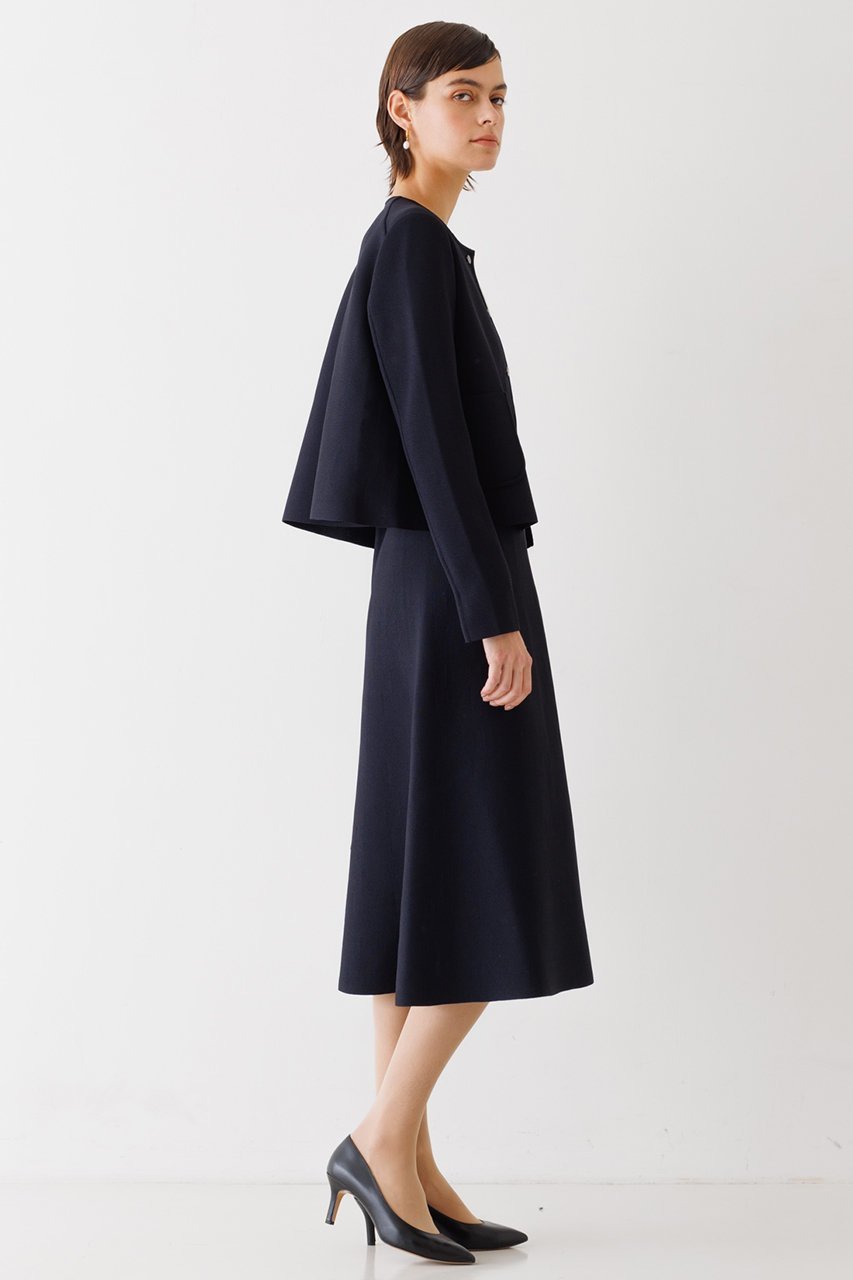 【デザイン ワークス/DESIGN WORKS】のミラノリブフレアスカート 人気、トレンドファッション・服の通販 founy(ファニー) 　ファッション　Fashion　レディースファッション　Fashion for Women　スカート　Skirts　Aライン・フレアスカート　A-Line & Flared Skirts　ストレッチ　Stretch, Stretchy Fabric　ドレス　Dress, One-Piece　フレアースカート　Flared Skirt, A-Line Skirt　ミラノリブ　Milano Rib, Milano Stitch　other-4|ID: prp329100004608156 ipo3291000000032924470
