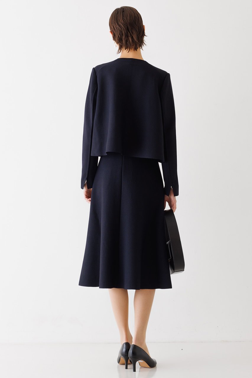 【デザイン ワークス/DESIGN WORKS】のミラノリブフレアスカート 人気、トレンドファッション・服の通販 founy(ファニー) 　ファッション　Fashion　レディースファッション　Fashion for Women　スカート　Skirts　Aライン・フレアスカート　A-Line & Flared Skirts　ストレッチ　Stretch, Stretchy Fabric　ドレス　Dress, One-Piece　フレアースカート　Flared Skirt, A-Line Skirt　ミラノリブ　Milano Rib, Milano Stitch　other-5|ID: prp329100004608156 ipo3291000000032924480