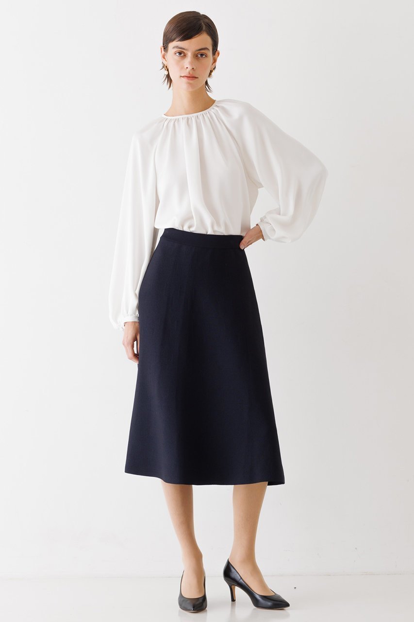 【デザイン ワークス/DESIGN WORKS】のミラノリブフレアスカート 人気、トレンドファッション・服の通販 founy(ファニー) 　ファッション　Fashion　レディースファッション　Fashion for Women　スカート　Skirts　Aライン・フレアスカート　A-Line & Flared Skirts　ストレッチ　Stretch, Stretchy Fabric　ドレス　Dress, One-Piece　フレアースカート　Flared Skirt, A-Line Skirt　ミラノリブ　Milano Rib, Milano Stitch　other-6|ID: prp329100004608156 ipo3291000000032924489