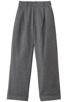 【スリー ドッツ/three dots】のコットンツイードセミワイドパンツ ブラックツイード|ID: prp329100004608163 ipo3291000000035055399