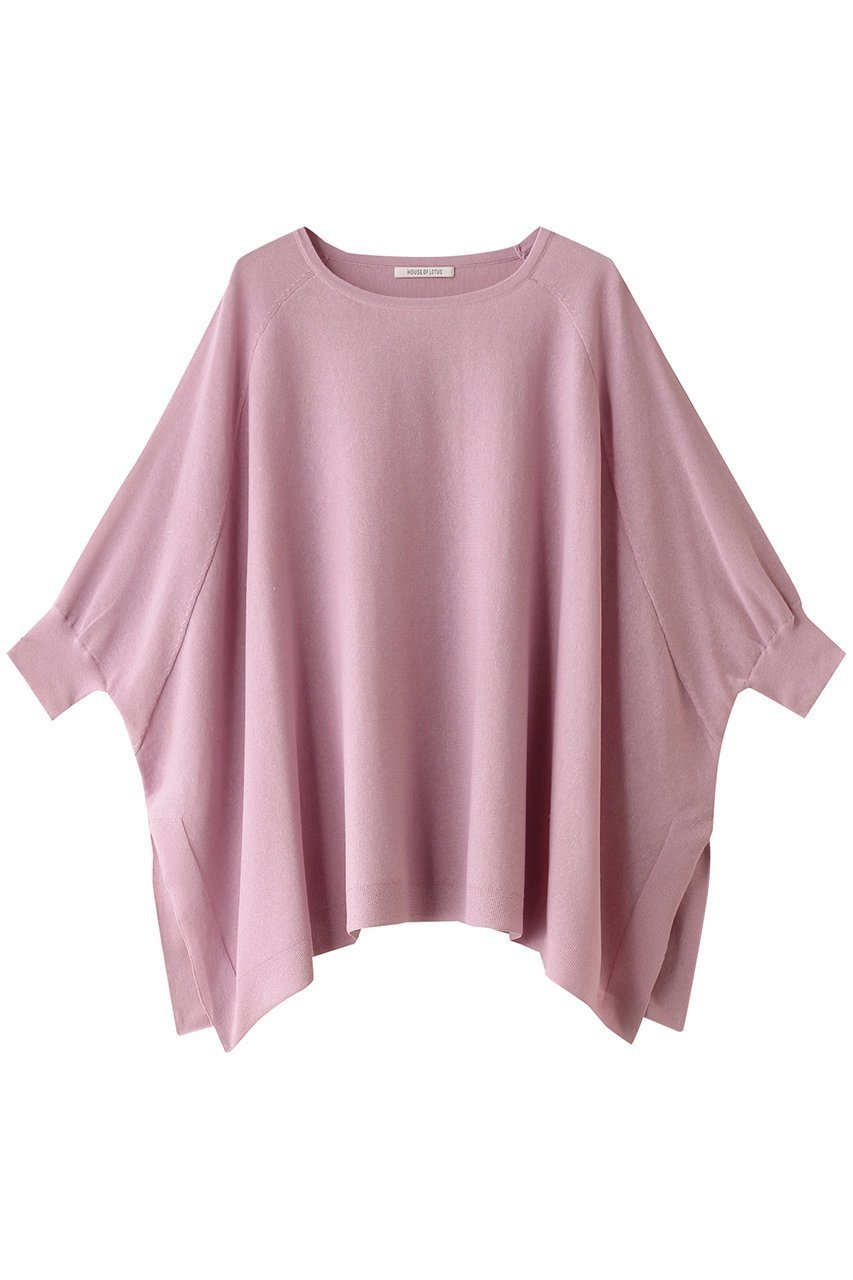 【ハウス オブ ロータス/HOUSE OF LOTUS】のコットンリネンブレンドプルオーバー インテリア・キッズ・メンズ・レディースファッション・服の通販 founy(ファニー) 　ファッション　Fashion　レディースファッション　Fashion for Women　トップス・カットソー　Cut & Sew Tops　シャツ・ブラウス・オフィスカジュアル　Elegant Blouses & Button-Ups　ロングTシャツ・Tシャツ　Longline T-Shirts & Tees　カジュアルプルオーバー・ニットトップス　Pullovers & Knit Tops / Casual Pullovers　カットソー・ベーシックTシャツ　Cut-and-Sewn Tops / Stretch Tees & Basics　ショート　Short, Short Length　スリーブ　Sleeve, Long Sleeve / Short Sleeve　トレンド　Trend, Trending Now　ファブリック　Fabric, Textile　ポンチョ　Poncho, Cape Style　夏　Summer　春　Spring　S/S・春夏　SS, Spring/Summer, Warm Season　ピンク|ID: prp329100004608165 ipo3291000000032924757
