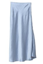 【マルティニーク/martinique】の【l heritage martinique】アセテートサテンフルレングスバイヤススカート サックス|ID: prp329100004608166 ipo3291000000032924758