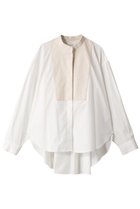 【ミディウミソリッド/MIDIUMISOLID】のwide shirt with corduroy シャツ off white|ID: prp329100004608168 ipo3291000000032924913