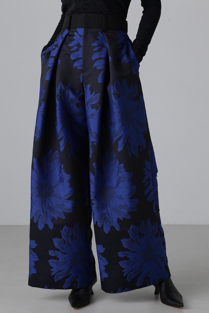 【アドーア/ADORE】のボタニカルジャガードパンツ 人気、トレンドファッション・服の通販 founy(ファニー) 　ファッション　Fashion　レディースファッション　Fashion for Women　パンツ　Pants & Trousers　ジャカード／ジャガード　Jacquard, Woven Pattern　セットアップ　Set-Up, Coordinated Outfit　フラワー　Flower, Floral　フロント　Front, Front Design　ボタニカル　Botanical, Floral Pattern　モチーフ　Motif, Design Theme　ワイド　Wide, Wide Fit　再入荷　Restock / Back in Stock　other-2|ID: prp329100004608171 ipo3291000000034989392