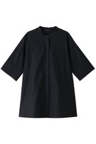 【ミズイロ インド/mizuiro ind】のstand collar A line shirt シャツ navy|ID: prp329100004608172 ipo3291000000032925206