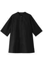 【ミズイロ インド/mizuiro ind】のstand collar A line shirt シャツ black|ID: prp329100004608172 ipo3291000000032925211