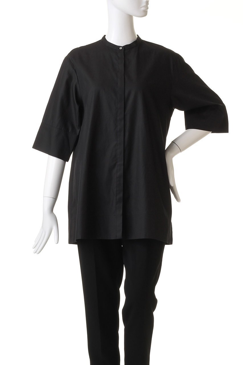 【ミズイロ インド/mizuiro ind】のstand collar A line shirt シャツ 人気、トレンドファッション・服の通販 founy(ファニー) 　ファッション　Fashion　レディースファッション　Fashion for Women　トップス・カットソー　Cut & Sew Tops　シャツ・ブラウス・オフィスカジュアル　Elegant Blouses & Button-Ups　ショート　Short, Short Length　シンプル　Simple, Minimal　スリーブ　Sleeve, Long Sleeve / Short Sleeve　ベーシック　Basic, Essential　エレガント 上品　Elegant　other-2|ID: prp329100004608172 ipo3291000000032925220