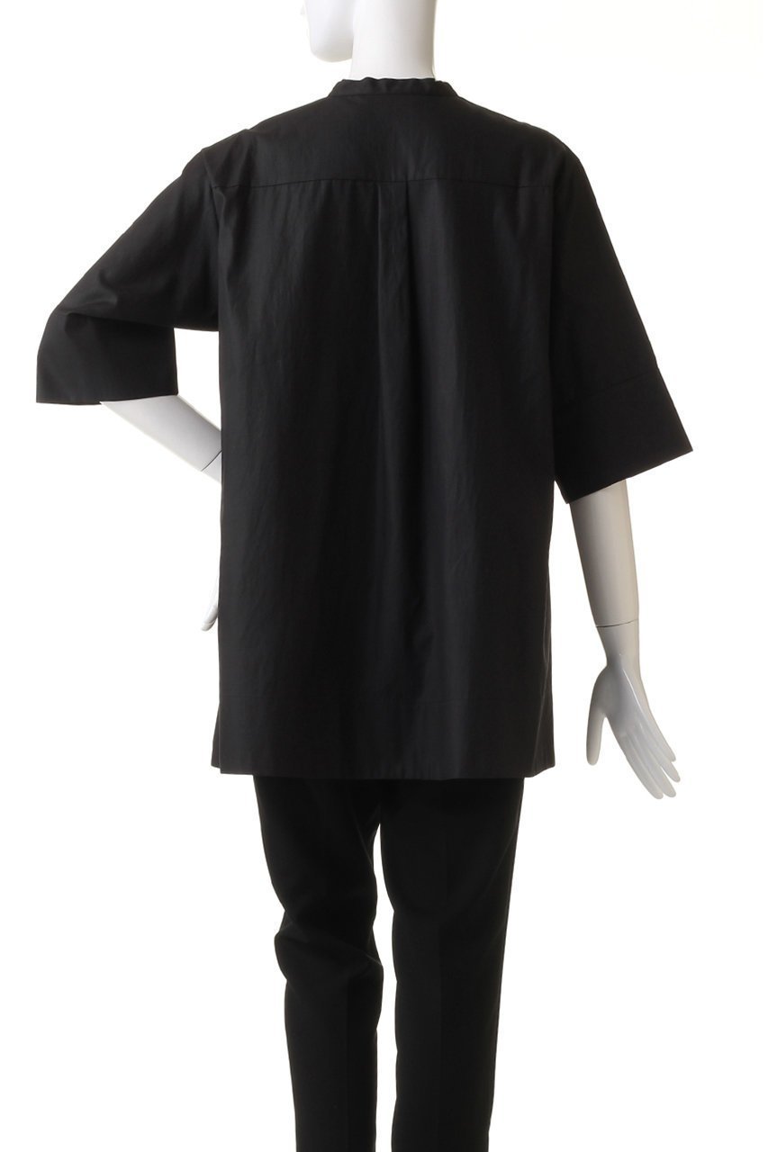 【ミズイロ インド/mizuiro ind】のstand collar A line shirt シャツ 人気、トレンドファッション・服の通販 founy(ファニー) 　ファッション　Fashion　レディースファッション　Fashion for Women　トップス・カットソー　Cut & Sew Tops　シャツ・ブラウス・オフィスカジュアル　Elegant Blouses & Button-Ups　ショート　Short, Short Length　シンプル　Simple, Minimal　スリーブ　Sleeve, Long Sleeve / Short Sleeve　ベーシック　Basic, Essential　エレガント 上品　Elegant　other-4|ID: prp329100004608172 ipo3291000000032925238