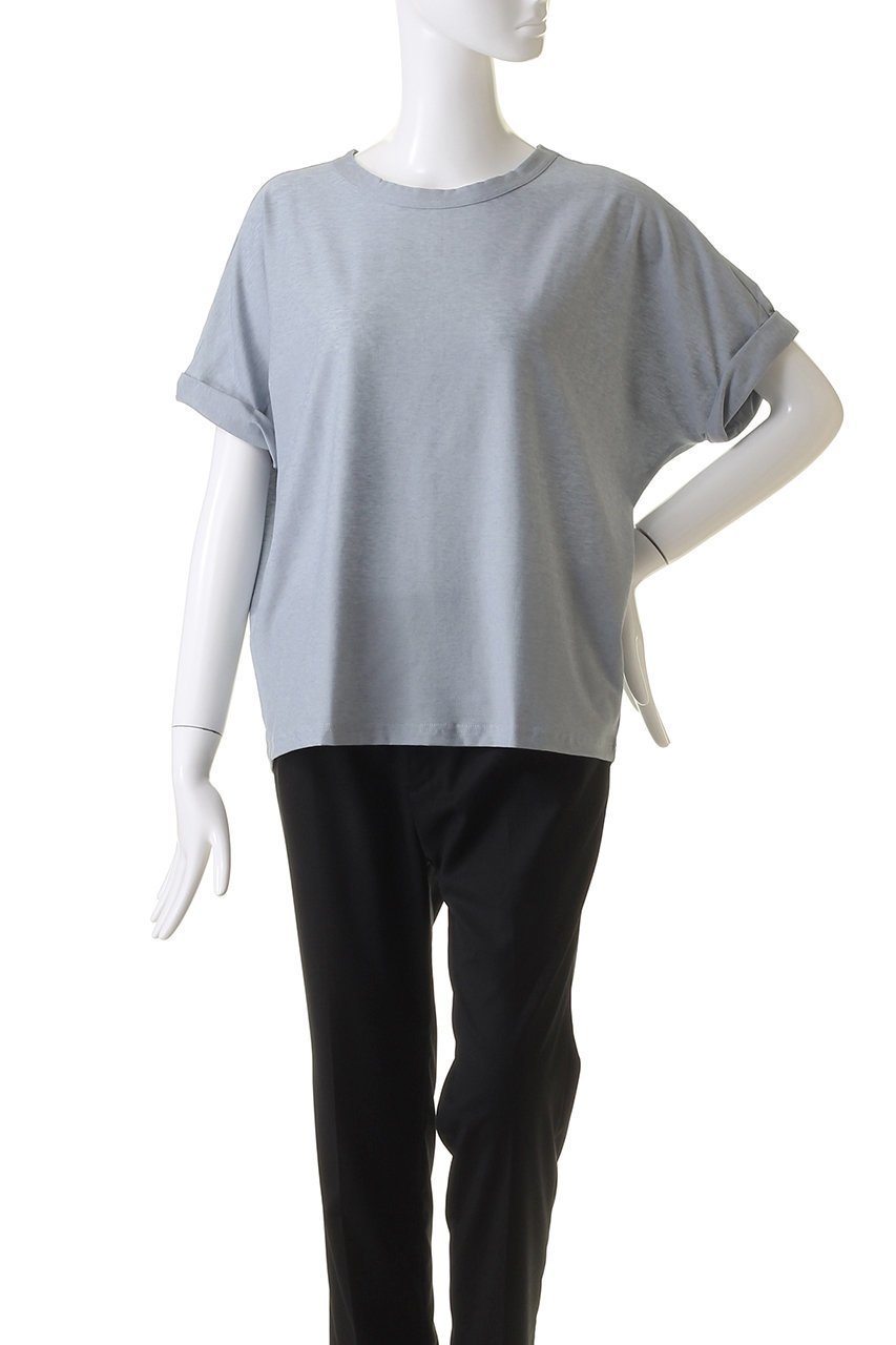 【ミズイロ インド/mizuiro ind】のdolman roll up slv P/O プルオーバー 人気、トレンドファッション・服の通販 founy(ファニー) 　ファッション　Fashion　レディースファッション　Fashion for Women　トップス・カットソー　Cut & Sew Tops　シャツ・ブラウス・オフィスカジュアル　Elegant Blouses & Button-Ups　ロングTシャツ・Tシャツ　Longline T-Shirts & Tees　カジュアルプルオーバー・ニットトップス　Pullovers & Knit Tops / Casual Pullovers　カットソー・ベーシックTシャツ　Cut-and-Sewn Tops / Stretch Tees & Basics　カットソー　Cut and Sewn Top　ショート　Short, Short Length　スリーブ　Sleeve, Long Sleeve / Short Sleeve　デニム　Denim, Jeans Material　リネン　Linen, Linen Fabric　ワイド　Wide, Wide Fit　エレガント 上品　Elegant　夏　Summer　other-2|ID: prp329100004608178 ipo3291000000032925521