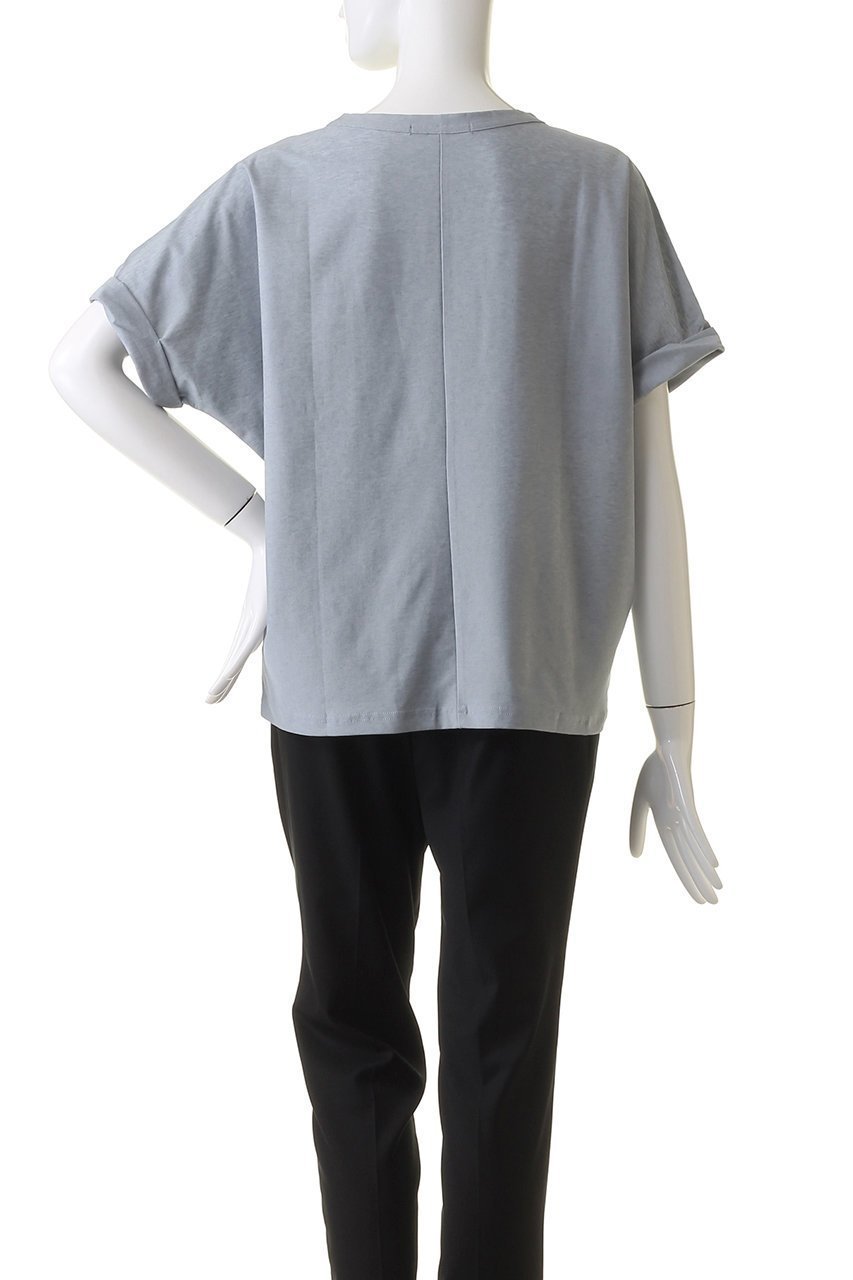 【ミズイロ インド/mizuiro ind】のdolman roll up slv P/O プルオーバー 人気、トレンドファッション・服の通販 founy(ファニー) 　ファッション　Fashion　レディースファッション　Fashion for Women　トップス・カットソー　Cut & Sew Tops　シャツ・ブラウス・オフィスカジュアル　Elegant Blouses & Button-Ups　ロングTシャツ・Tシャツ　Longline T-Shirts & Tees　カジュアルプルオーバー・ニットトップス　Pullovers & Knit Tops / Casual Pullovers　カットソー・ベーシックTシャツ　Cut-and-Sewn Tops / Stretch Tees & Basics　カットソー　Cut and Sewn Top　ショート　Short, Short Length　スリーブ　Sleeve, Long Sleeve / Short Sleeve　デニム　Denim, Jeans Material　リネン　Linen, Linen Fabric　ワイド　Wide, Wide Fit　エレガント 上品　Elegant　夏　Summer　other-4|ID: prp329100004608178 ipo3291000000032925536
