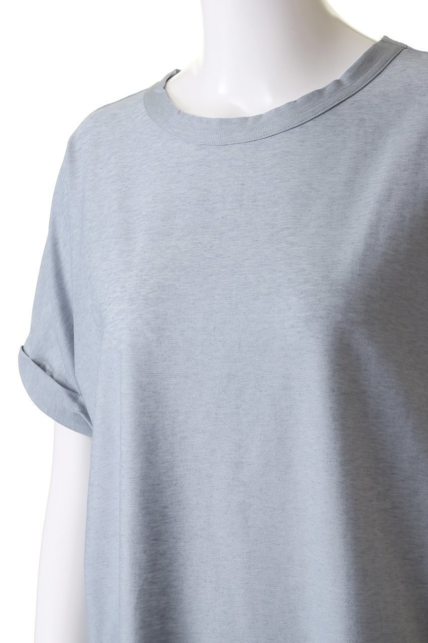 【ミズイロ インド/mizuiro ind】のdolman roll up slv P/O プルオーバー 人気、トレンドファッション・服の通販 founy(ファニー) 　ファッション　Fashion　レディースファッション　Fashion for Women　トップス・カットソー　Cut & Sew Tops　シャツ・ブラウス・オフィスカジュアル　Elegant Blouses & Button-Ups　ロングTシャツ・Tシャツ　Longline T-Shirts & Tees　カジュアルプルオーバー・ニットトップス　Pullovers & Knit Tops / Casual Pullovers　カットソー・ベーシックTシャツ　Cut-and-Sewn Tops / Stretch Tees & Basics　カットソー　Cut and Sewn Top　ショート　Short, Short Length　スリーブ　Sleeve, Long Sleeve / Short Sleeve　デニム　Denim, Jeans Material　リネン　Linen, Linen Fabric　ワイド　Wide, Wide Fit　エレガント 上品　Elegant　夏　Summer　other-5|ID: prp329100004608178 ipo3291000000032925542