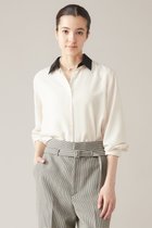 【マルティニーク/martinique】のレギュラーカラーブラウス オフ×ブラック|ID: prp329100004608191 ipo3291000000032926108
