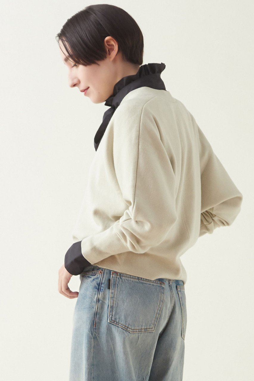 【マルティニーク/martinique】のC/W ダブルフェイスVネックプルオーバー 人気、トレンドファッション・服の通販 founy(ファニー) ファッション Fashion レディースファッション Fashion for Women トップス・カットソー Cut & Sew Tops ニット Knit Tops & Sweaters カジュアルプルオーバー・ニットトップス Pullovers & Knit Tops / Casual Pullovers Vネックトップス V-Neck Tops / V-Cut Neckline Shirts ダブル Double, Double-Breasted バランス Balance, Style Balance フェイス Face, Facial Design ワイド Wide, Wide Fit 冬 Winter / This Winter other-4|ID: prp329100004608194 ipo3291000000035042284