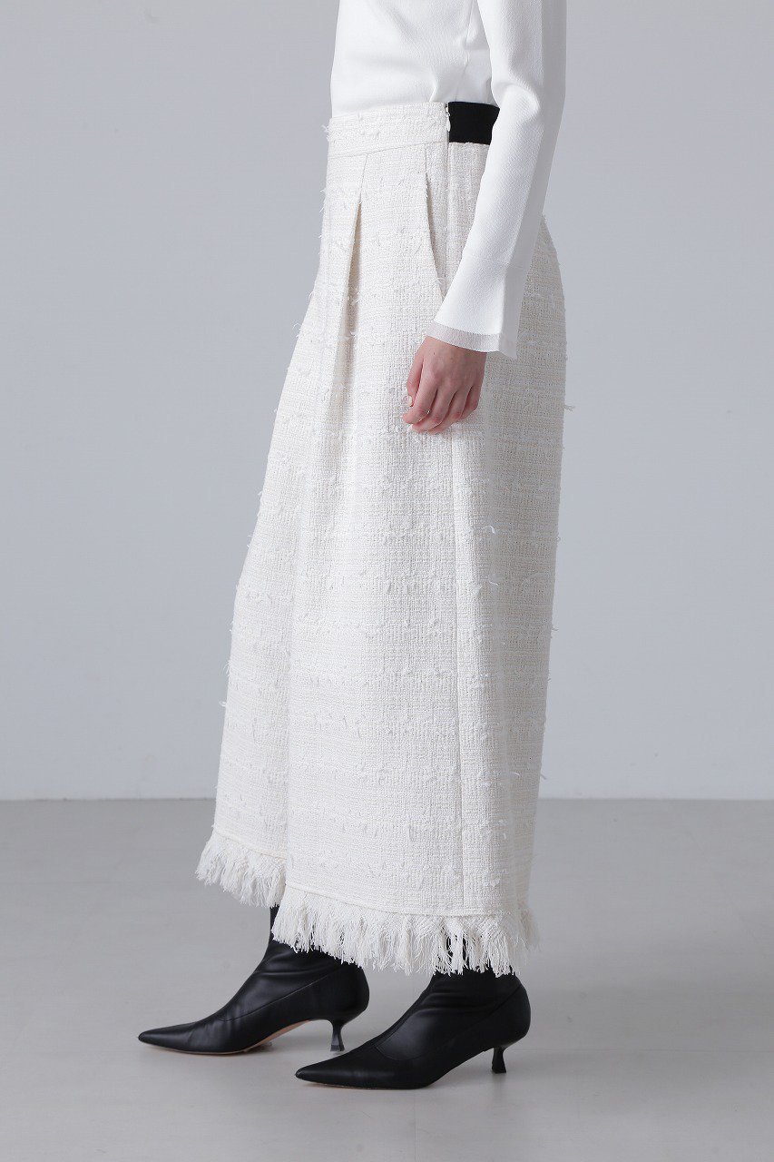 【アドーア/ADORE】のテープヤーンツィードパンツ 人気、トレンドファッション・服の通販 founy(ファニー) 　ファッション　Fashion　レディースファッション　Fashion for Women　パンツ　Pants & Trousers　おすすめ　Recommended / Our Picks　ジャケット　Jacket, Outerwear　セットアップ　Set-Up, Coordinated Outfit　ツイード　Twill, Twill Weave　フリンジ　Fringe, Tassel　フロント　Front, Front Design　ワイド　Wide, Wide Fit　other-3|ID: prp329100004608195 ipo3291000000032926146