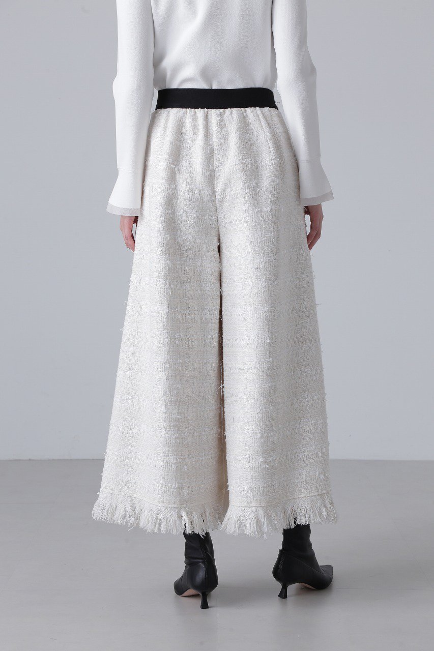 【アドーア/ADORE】のテープヤーンツィードパンツ 人気、トレンドファッション・服の通販 founy(ファニー) 　ファッション　Fashion　レディースファッション　Fashion for Women　パンツ　Pants & Trousers　おすすめ　Recommended / Our Picks　ジャケット　Jacket, Outerwear　セットアップ　Set-Up, Coordinated Outfit　ツイード　Twill, Twill Weave　フリンジ　Fringe, Tassel　フロント　Front, Front Design　ワイド　Wide, Wide Fit　other-4|ID: prp329100004608195 ipo3291000000032926153