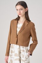 【アナイ/ANAYI】のリネンツイルショートジャケット キャメル|ID: prp329100004608200 ipo3291000000032926236