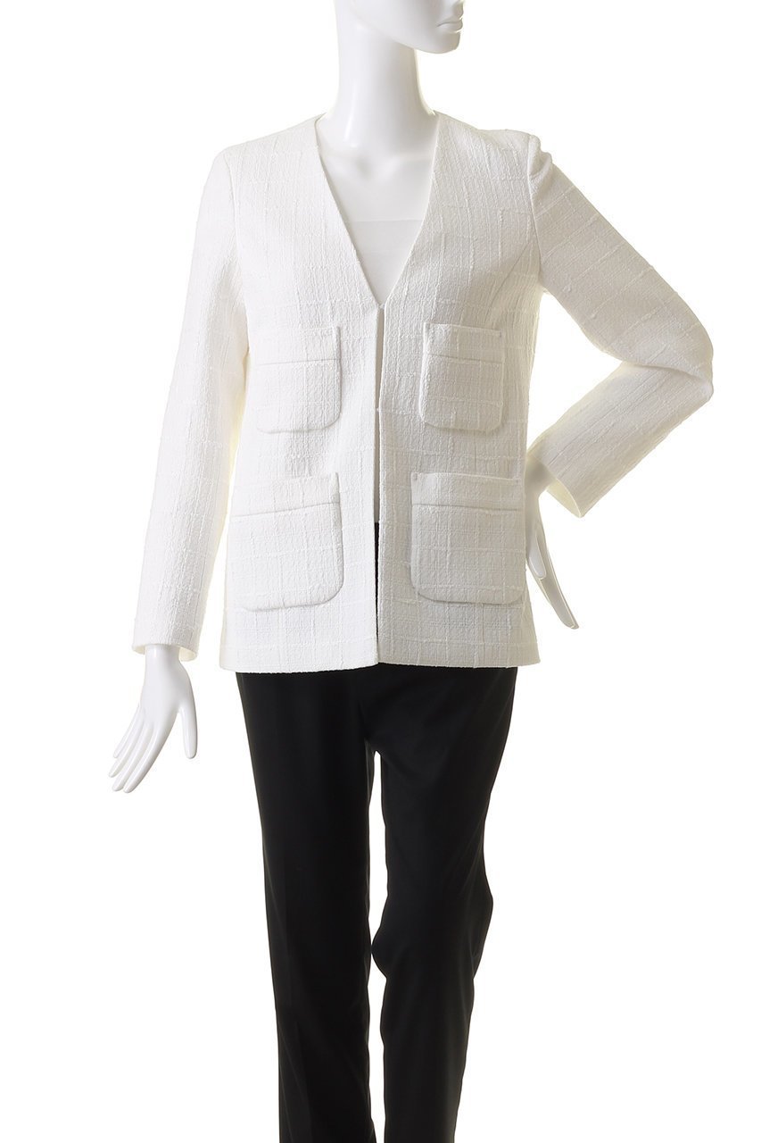 【アナイ/ANAYI】のスラブツィード4ポケットジャケット 人気、トレンドファッション・服の通販 founy(ファニー) 　ファッション　Fashion　レディースファッション　Fashion for Women　アウター　Coat / Outerwear Collection　レディースジャケット・軽アウター　Jackets　シャドー　Shadow, Subtle Pattern　ジャケット　Jacket, Outerwear　チェック　Check, Plaid, Tartan　ツイード／ツィード　Choker, Choker Necklace　ツイード　Twill, Twill Weave　パッチ　Patch, Appliqué　ポケット　Pocket, Pocket Detail　other-2|ID: prp329100004608202 ipo3291000000032926320