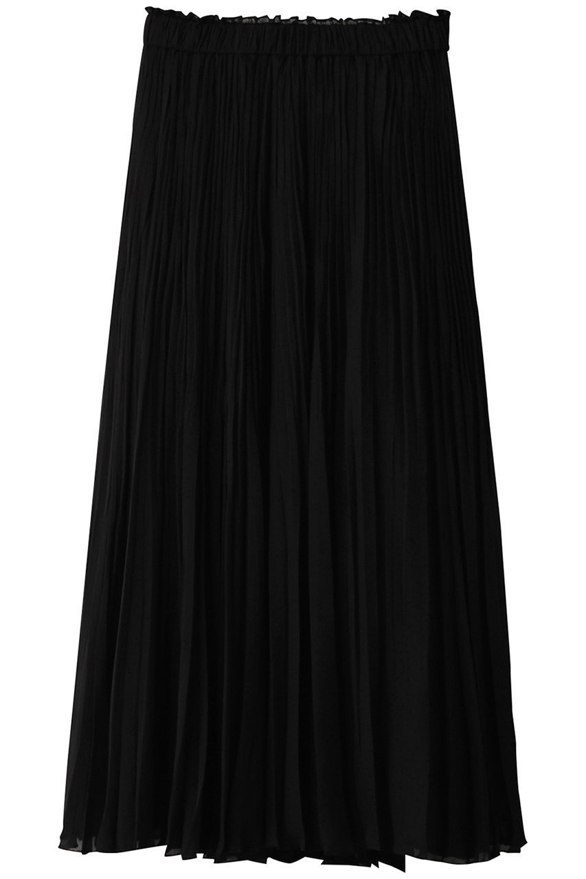 【マルティニーク/martinique】のジョーゼットサーキュラープリーツスカート インテリア・キッズ・メンズ・レディースファッション・服の通販 founy(ファニー) 　ファッション　Fashion　レディースファッション　Fashion for Women　スカート　Skirts　プリーツスカート / 上品フェミニンスタイル　Pleated Skirts　ロングスカート　Long Skirts / Maxi & Midi Skirts　エアリー　Airy Texture　シアー　Sheer, See-Through　ジョーゼット　Georgette, Semi-Sheer Fabric　スウェット / スエット　Sweatshirt, Sweatwear　ビンテージ　Vintage, Retro Style　フレア　Flare, Flared　プリーツ　Pleats, Pleated　ロング　Long, Long-Length　冬　Winter / This Winter　ブラック|ID: prp329100004608203 ipo3291000000032926338