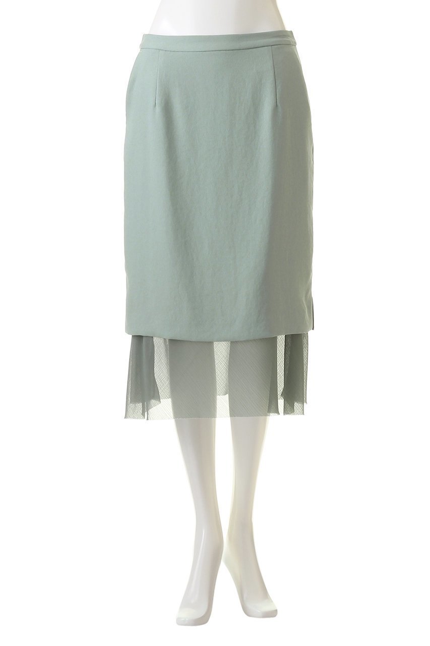 【エリオポール/heliopole】のクレープ&シアーコンビスカート 人気、トレンドファッション・服の通販 founy(ファニー) 　ファッション　Fashion　レディースファッション　Fashion for Women　スカート　Skirts　オケージョン　Occasion Wear　シアー　Sheer, See-Through　モダン　Modern, Contemporary　無地　Plain, Solid Color　other-2|ID: prp329100004608206 ipo3291000000035057334