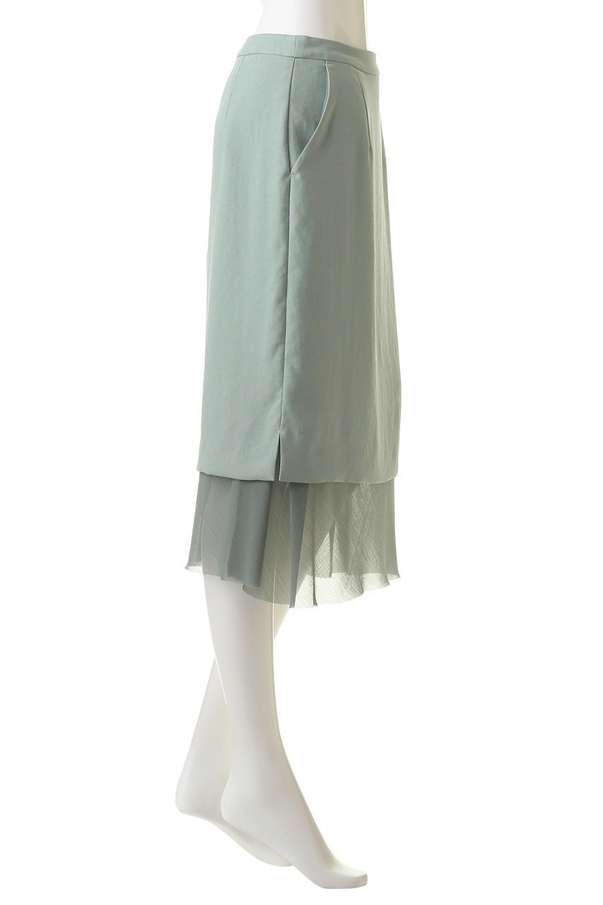 【エリオポール/heliopole】のクレープ&シアーコンビスカート 人気、トレンドファッション・服の通販 founy(ファニー) 　ファッション　Fashion　レディースファッション　Fashion for Women　スカート　Skirts　オケージョン　Occasion Wear　シアー　Sheer, See-Through　モダン　Modern, Contemporary　無地　Plain, Solid Color　other-3|ID: prp329100004608206 ipo3291000000035057335